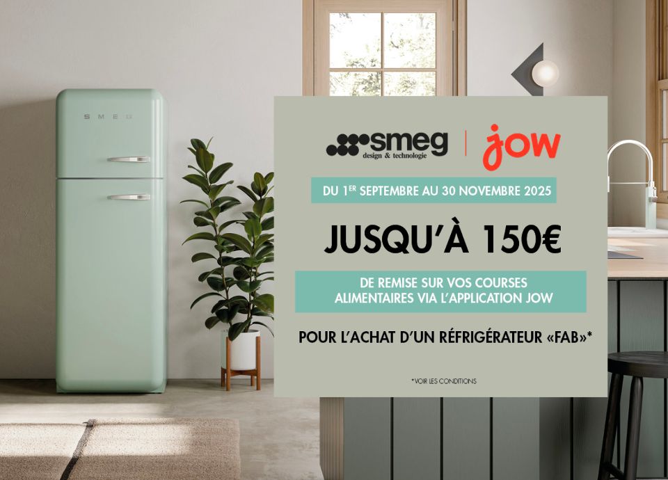 PROMOTION - JUSQU'À 150€ DE REMISE SUR VOS COURSES AVEC JOW !