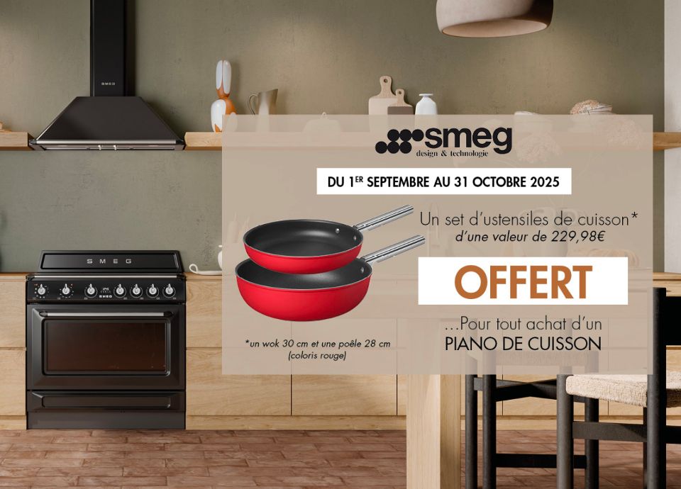 PROMOTION - UN SET D'USTENSILES SMEG OFFERT