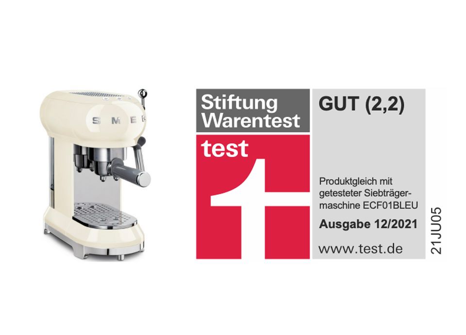 Stiftung Warentest bewertet SMEG mit GUT