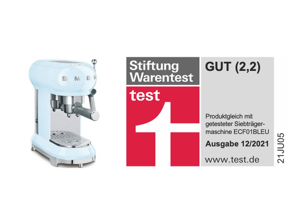 Stiftung Warentest bewertet SMEG mit GUT
