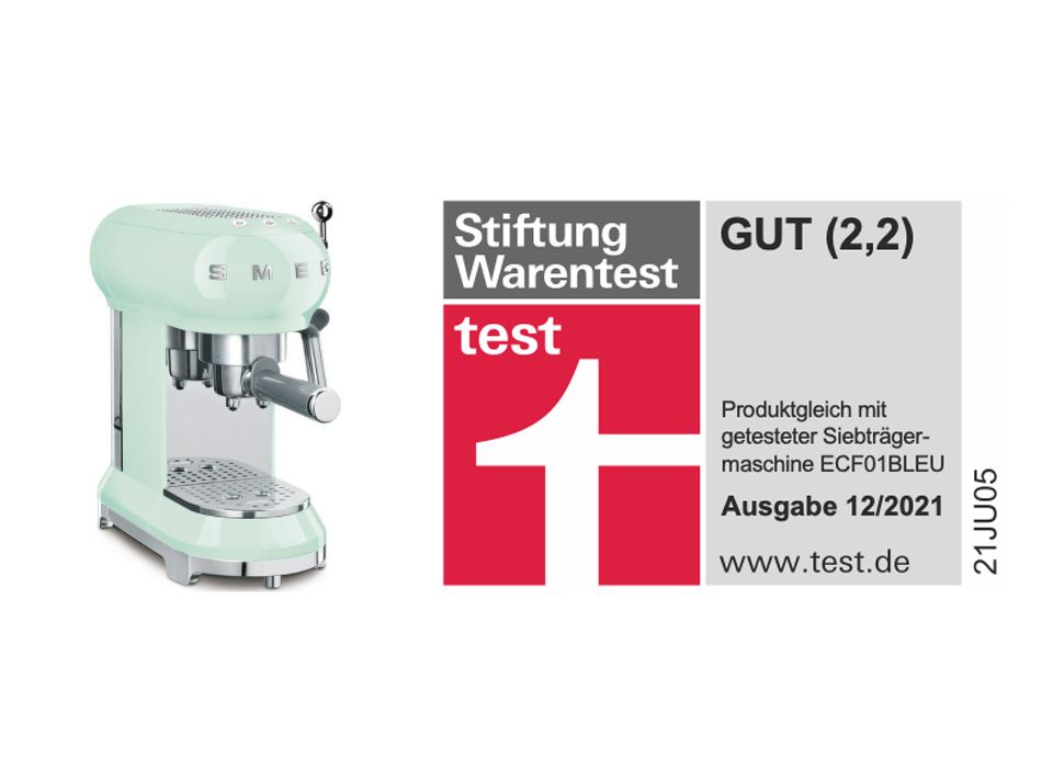 Stiftung Warentest bewertet SMEG mit GUT