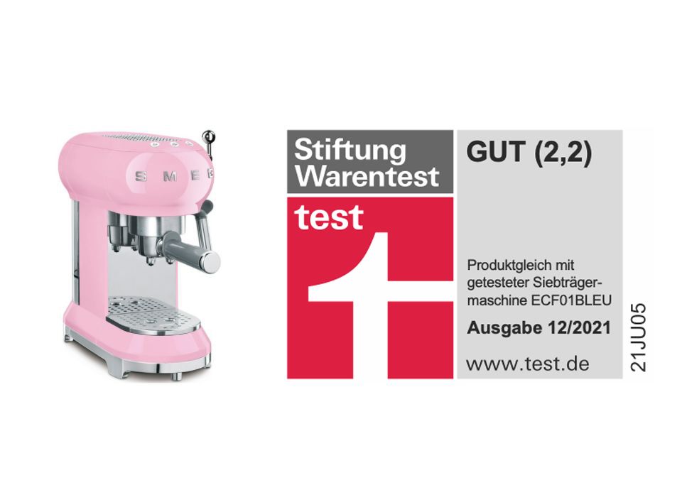 Stiftung Warentest bewertet SMEG mit GUT