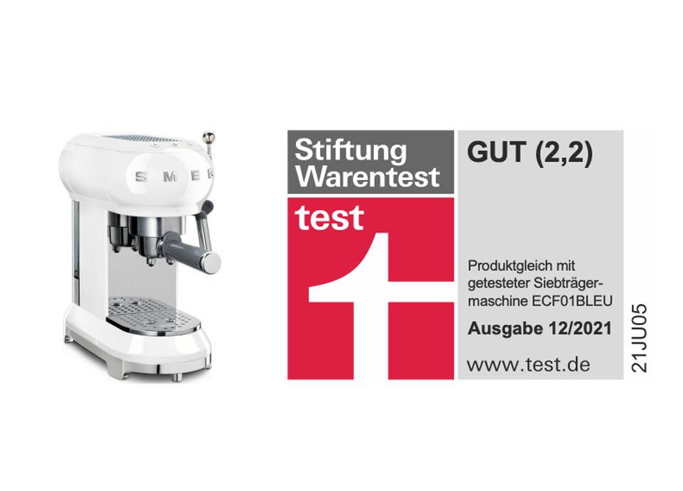 Stiftung Warentest bewertet SMEG mit GUT