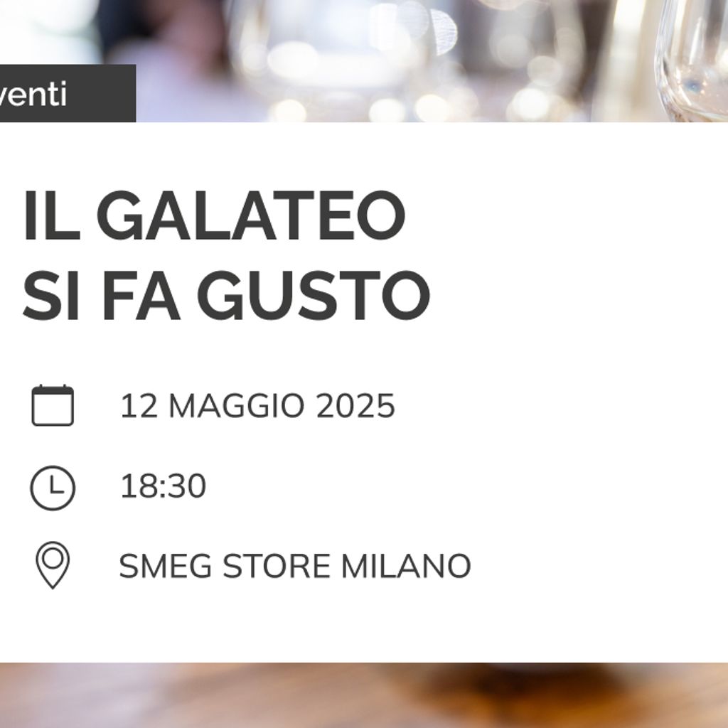 Evento Il galateo si fa gusto