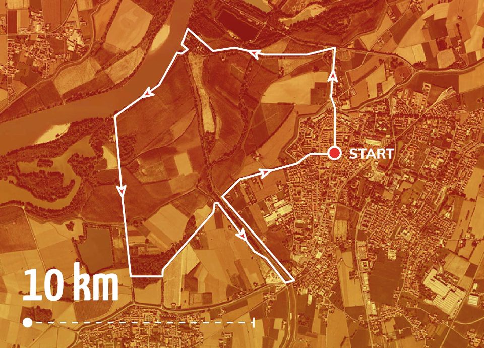 Guastalla Half Marathon - percorso 10 km