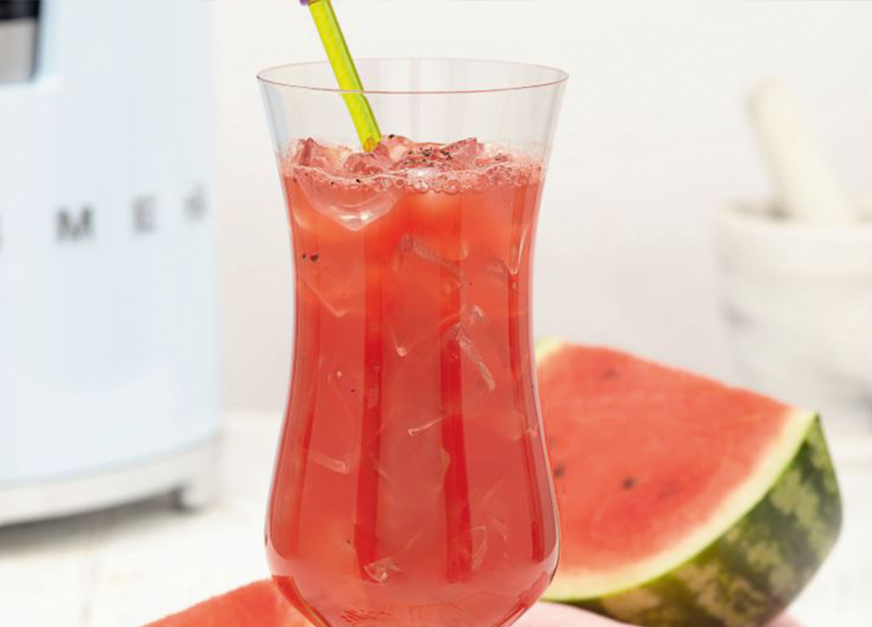 Watermelon, Vodka and Pepper Cocktail