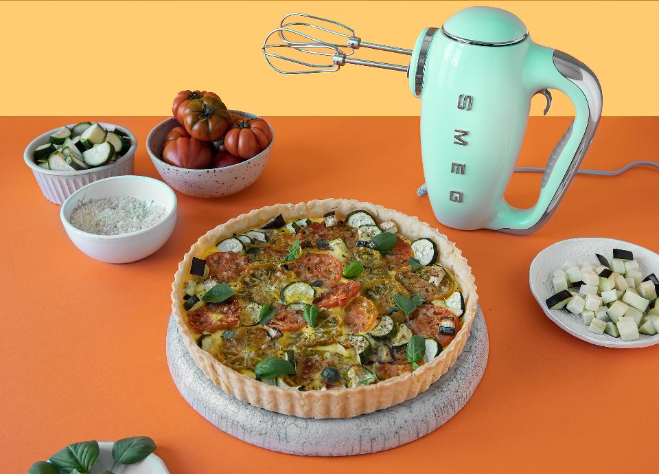 Recipe for summer vegetable pie Smeg world cuisine