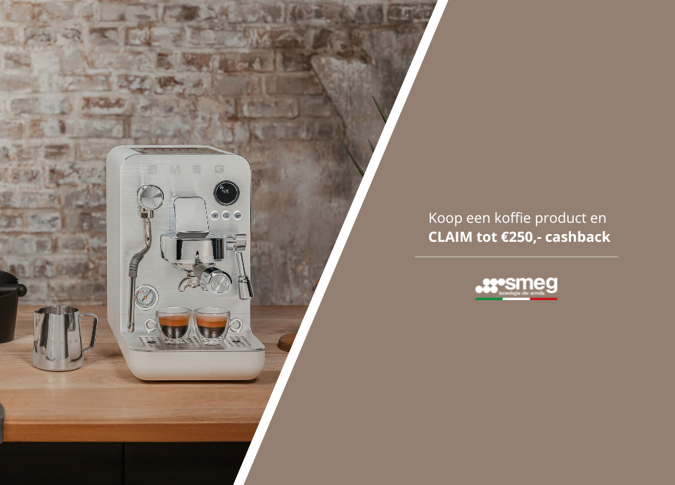SMEG koffie cashback aanbieding