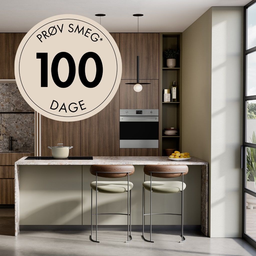 Smeg | Prøv din Smeg-hvidevare i 100 dage med pengene tilbage-garanti.