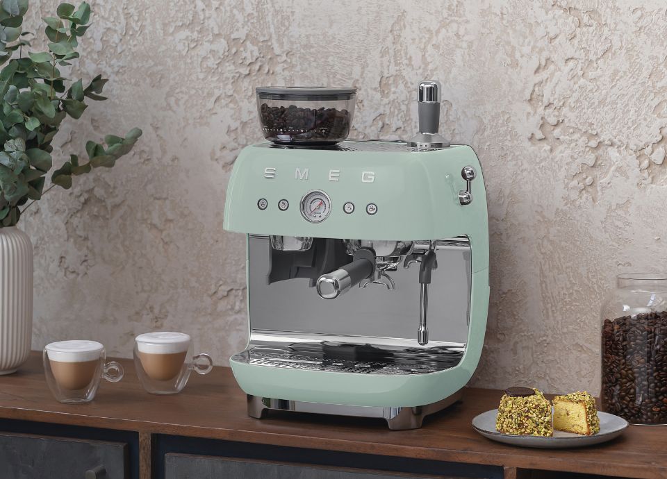 Manuella espressomaskiner med kaffekvarn