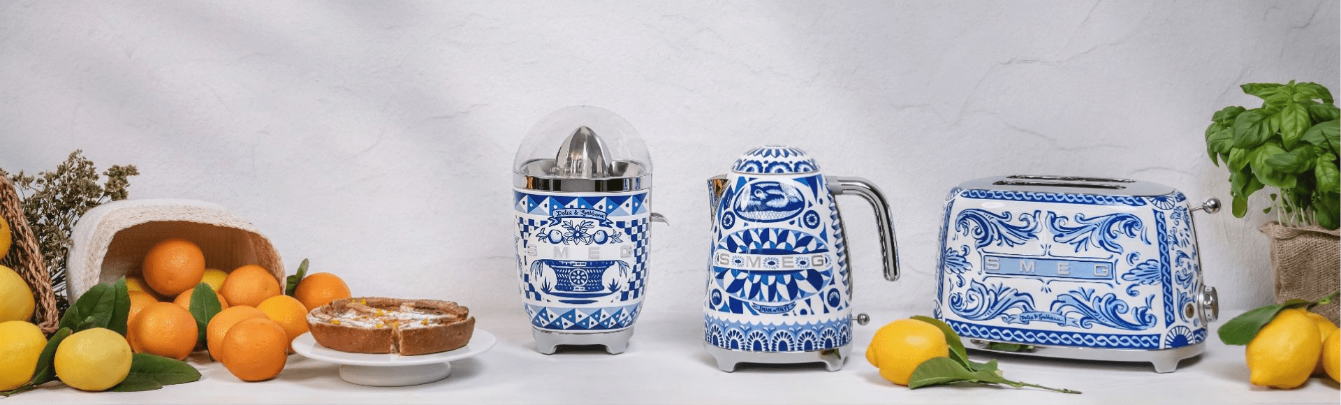 Blu mediterraneo collection by Smeg and Dolce&Gabbana