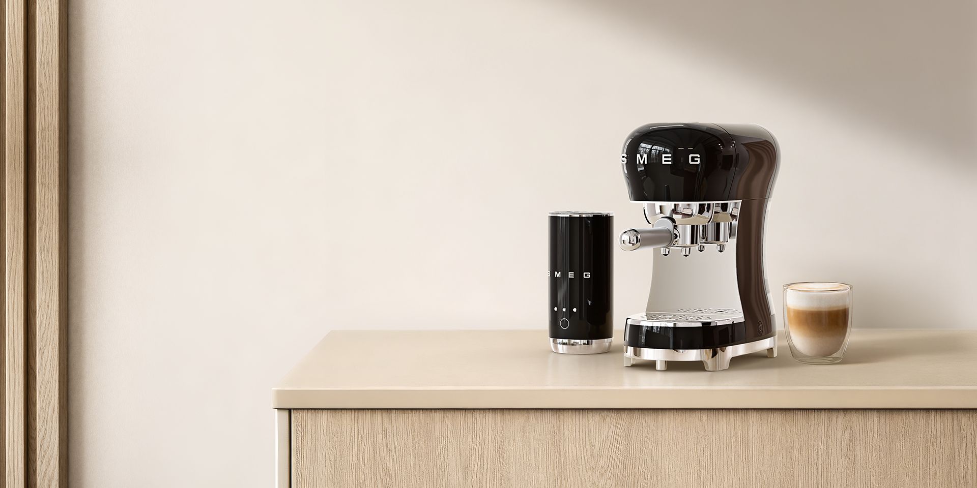 Máquina de Café Expresso Manual e Batedor de Leite