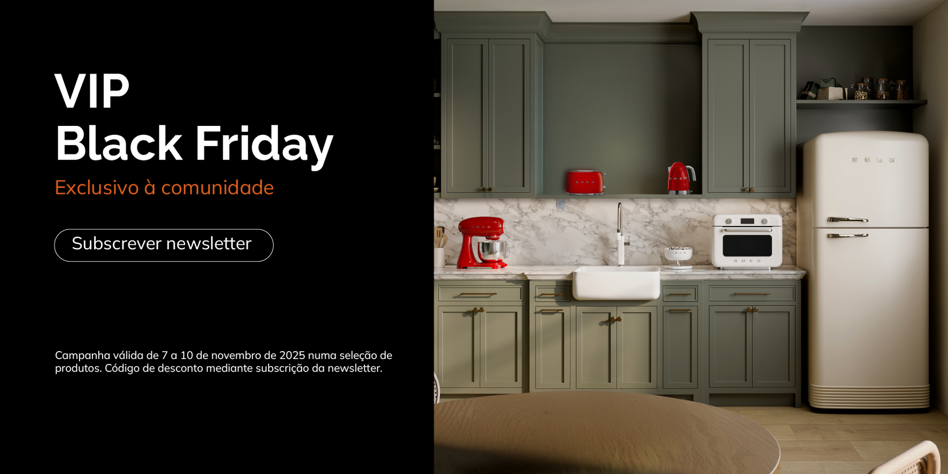 VIP BLACK FRIDAY SMEG Portugal 20% Desconto Subscritores