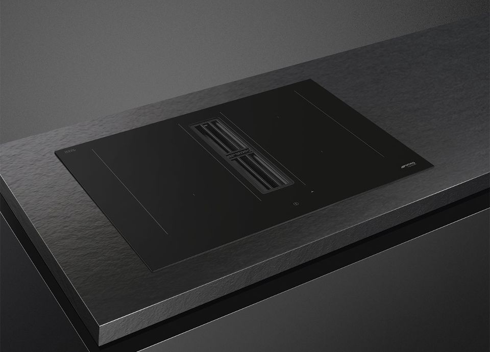 Smeg induction with integrated hood