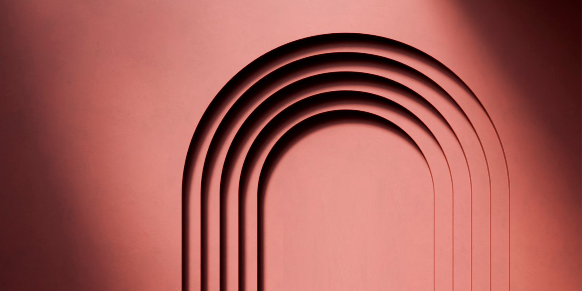 Graphic visual for Milan Design Week with minimalist typography and curved architectural motifs.