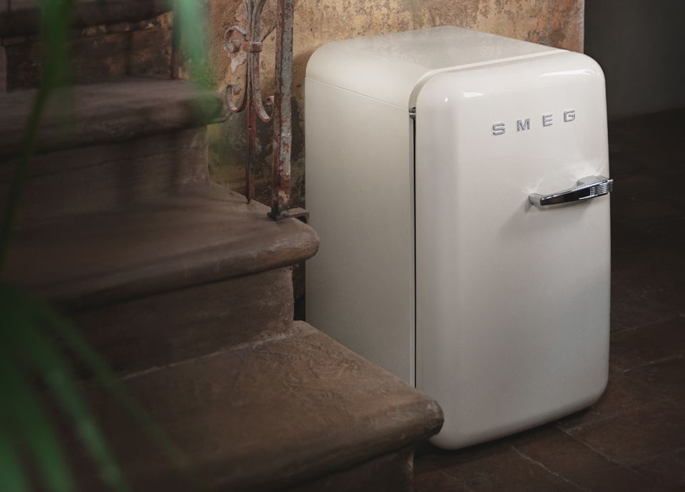 FAB5 fridge by stairs