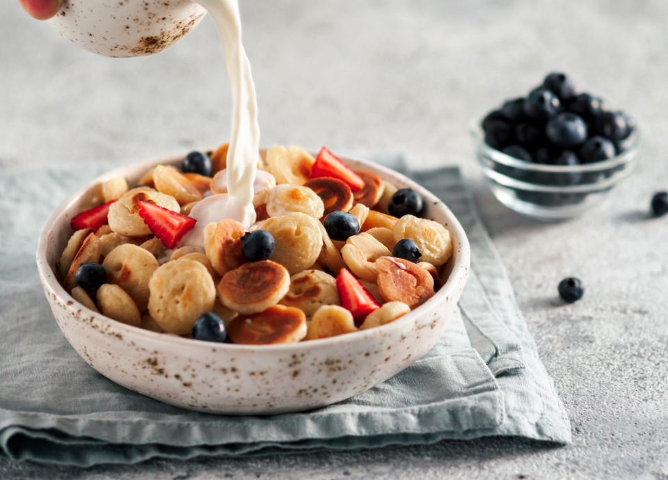 Mini-Pancake Cereal Bowl