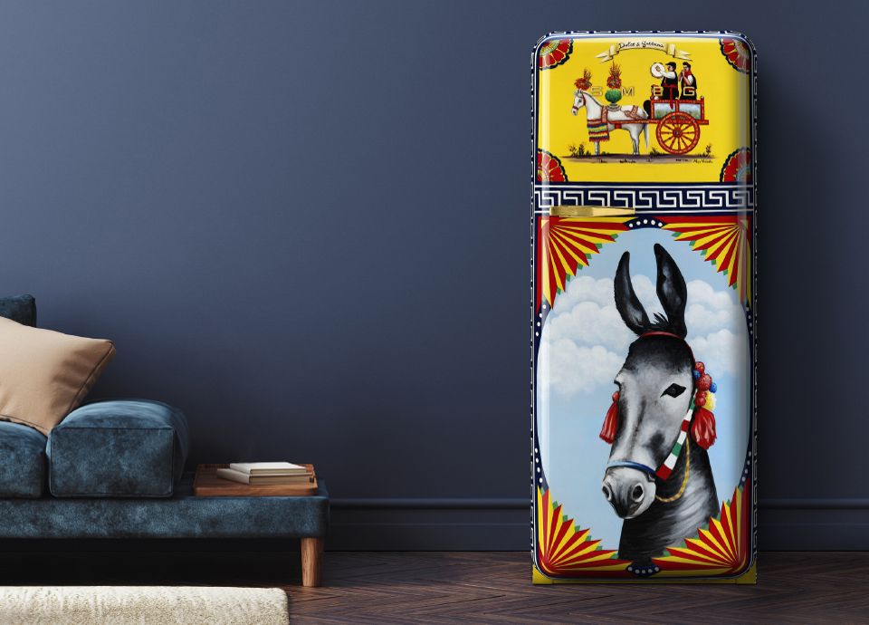 Smeg dolce and gabbana fridge for sale top