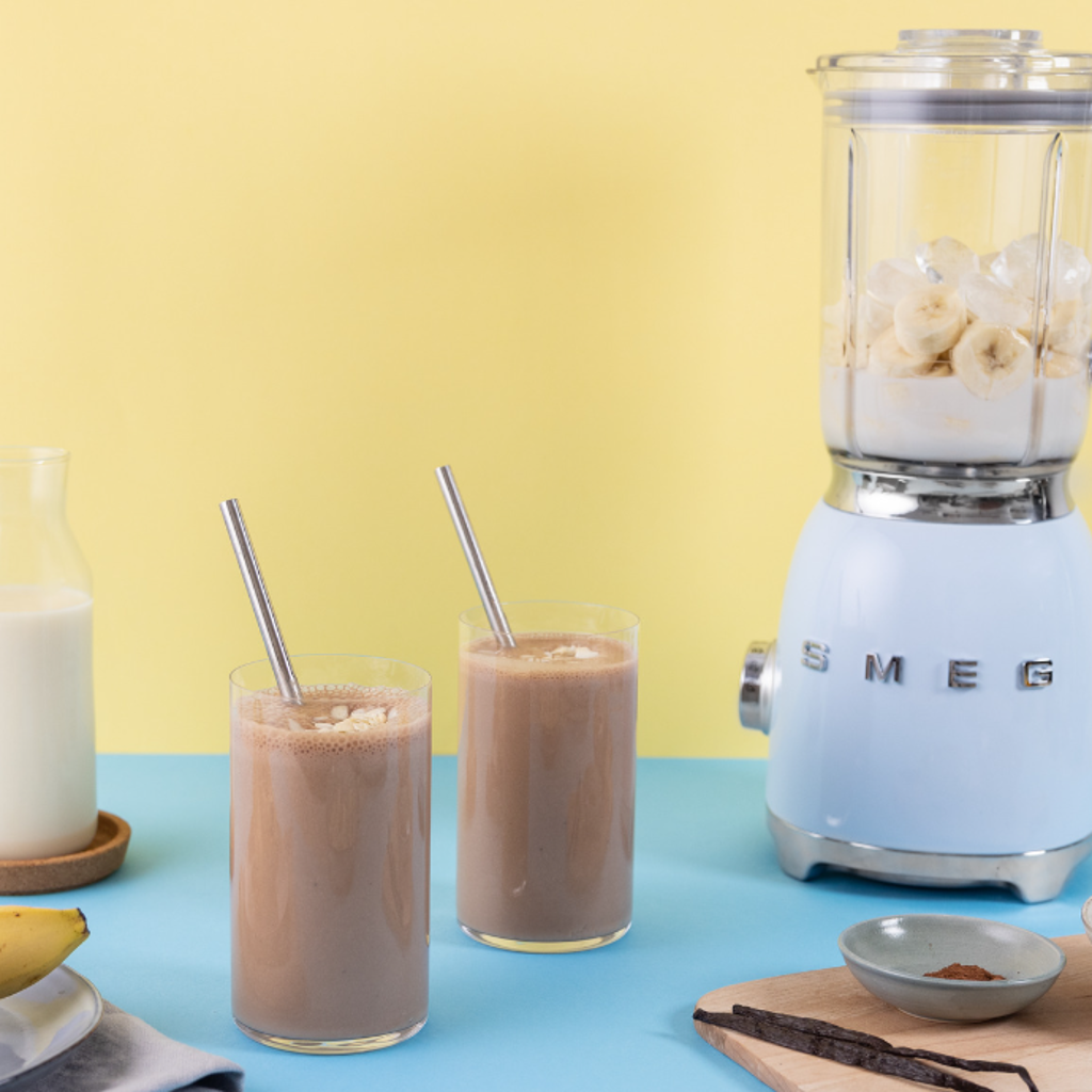 Batido de plátano y crema de cacahuetes