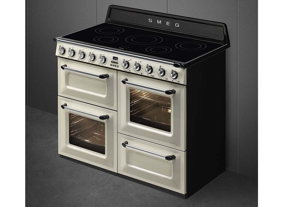 Smeg 110cm Victoria Range with Induction Hob TR4110IBL