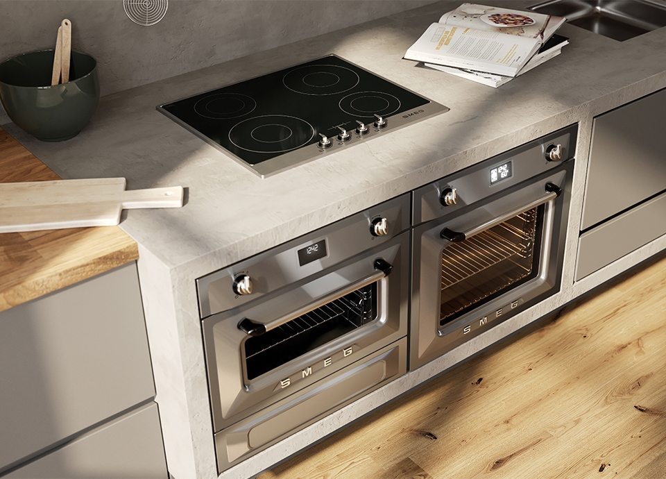 Hob Stainless steel SI964XM Smeguk