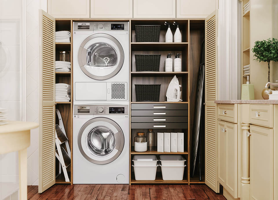 STACKING APPLIANCES FOR SPACE SAVING