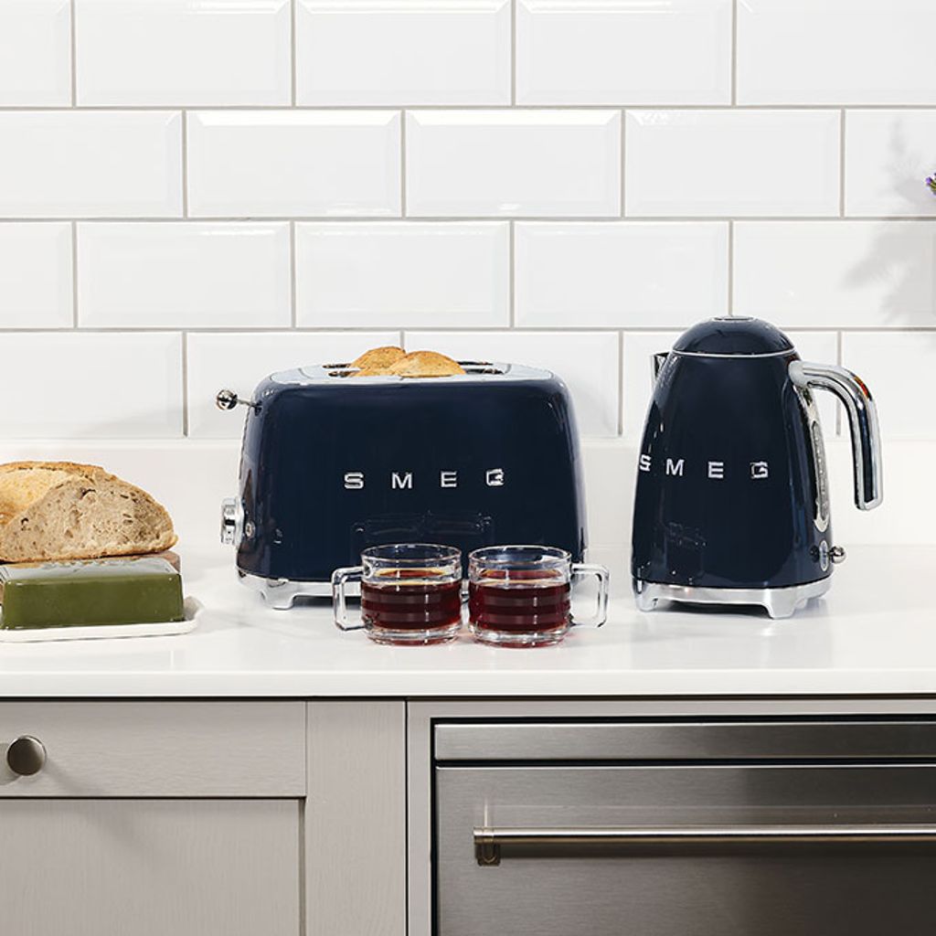 Navy Blue Kettle and Toaster