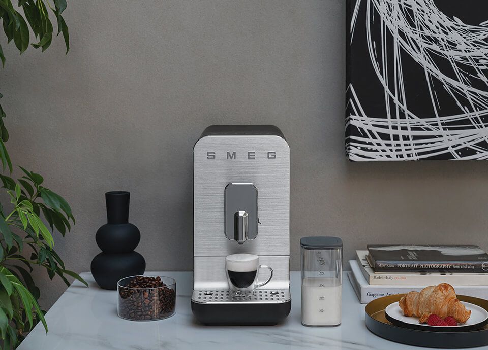 Smeg BCC13 bean-to-cup coffee machines in black