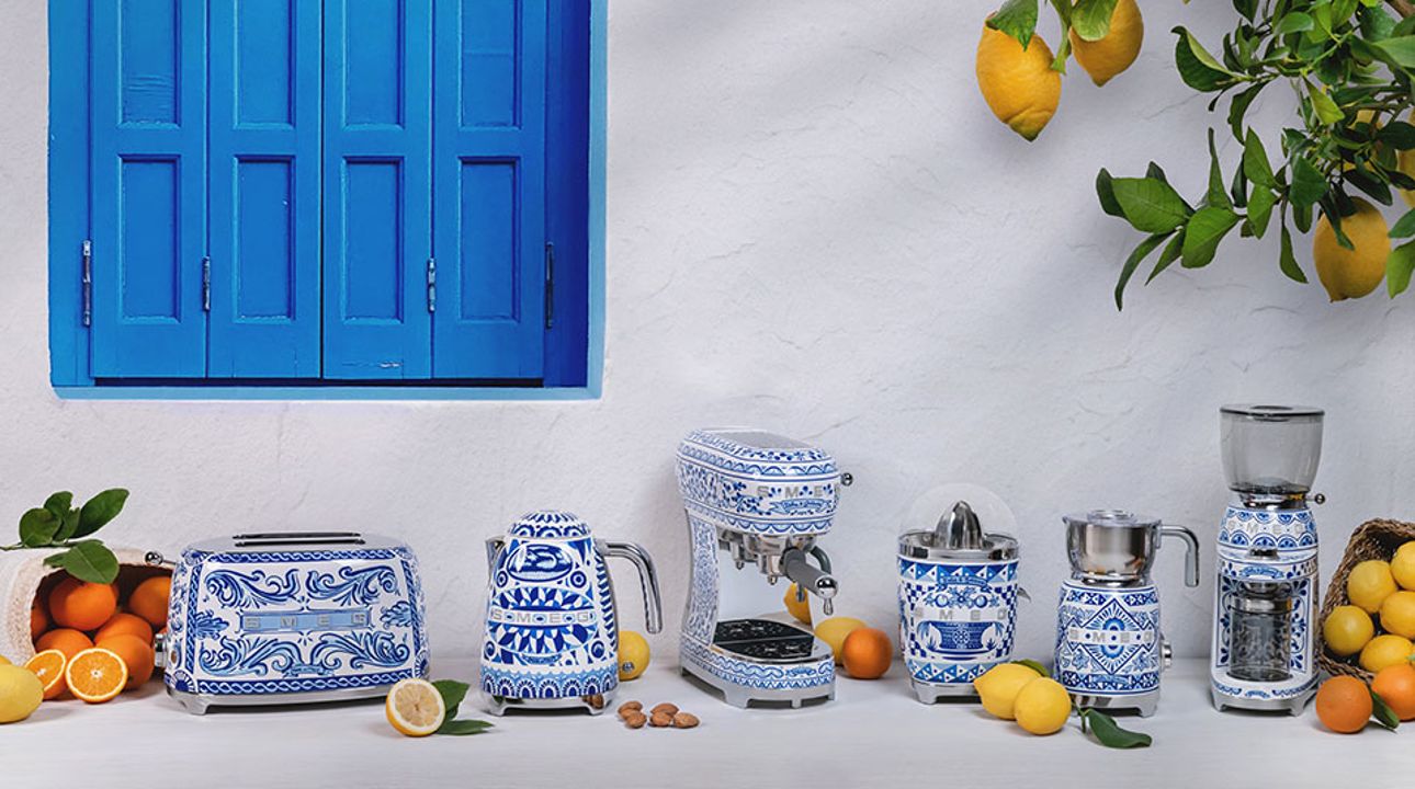 Smeg x Dolce & Gabbana Blu Mediterraneo collection