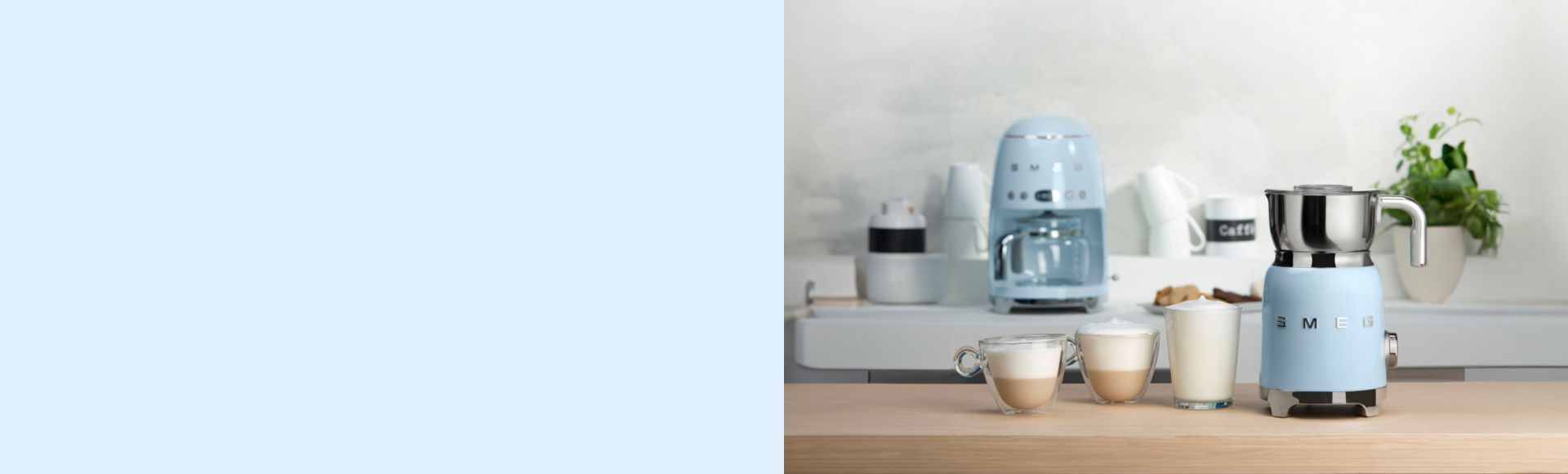 Smeg food mixer. Animated to change colour of the main unit from black to pastel blue, pastel green, cream, red, silver and pink