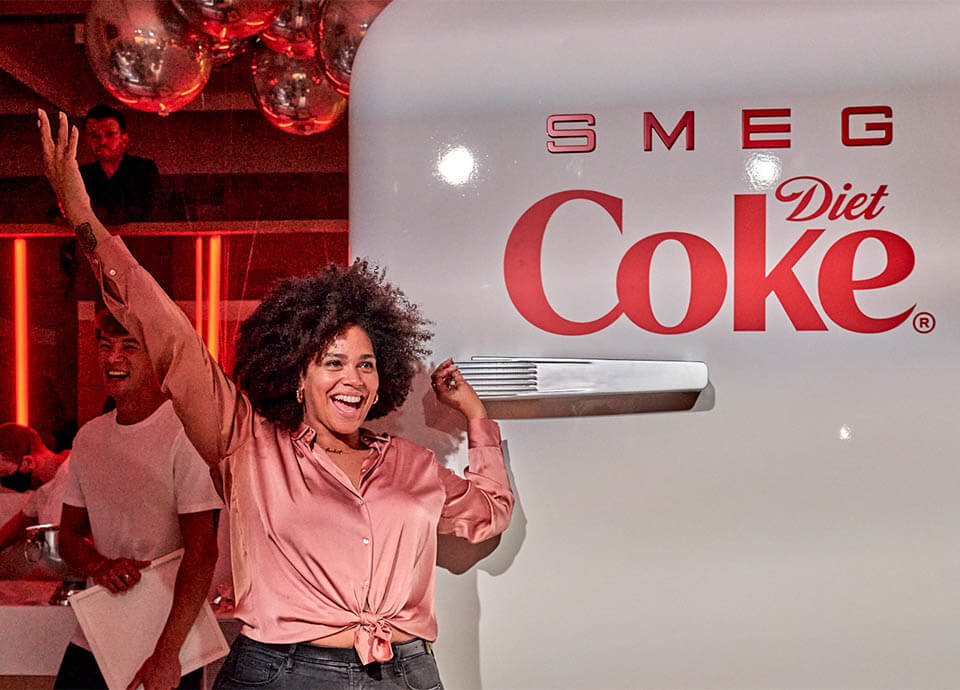 Diet Coke x Smeg event