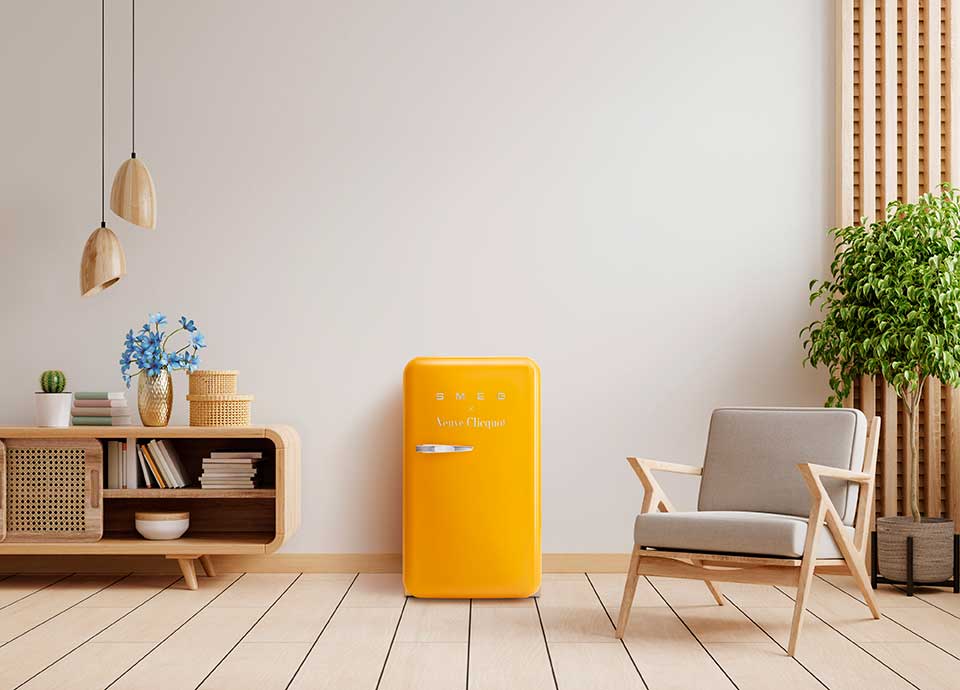 Minifrigorifero Veuve Clicquot Smeg