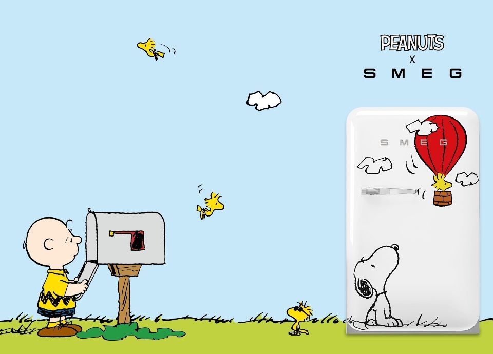 Smeg snoopy peanuts fridge