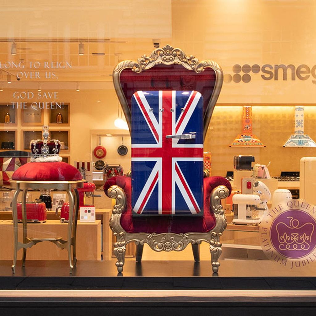 Smeg London store Queen's Jubilee window display