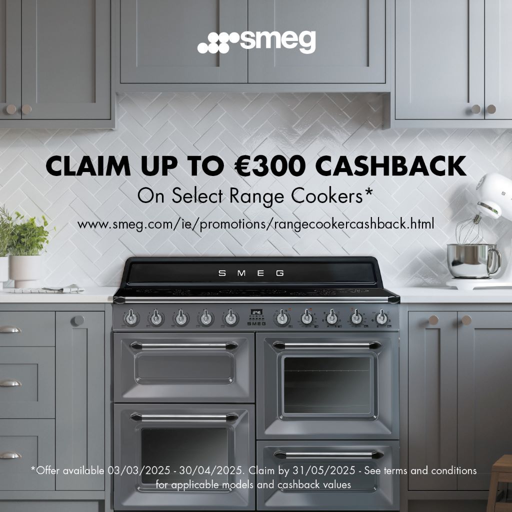 CLAIM UP TO €300 CASHBACK WHEN PURCHASING A RANGE COOKER