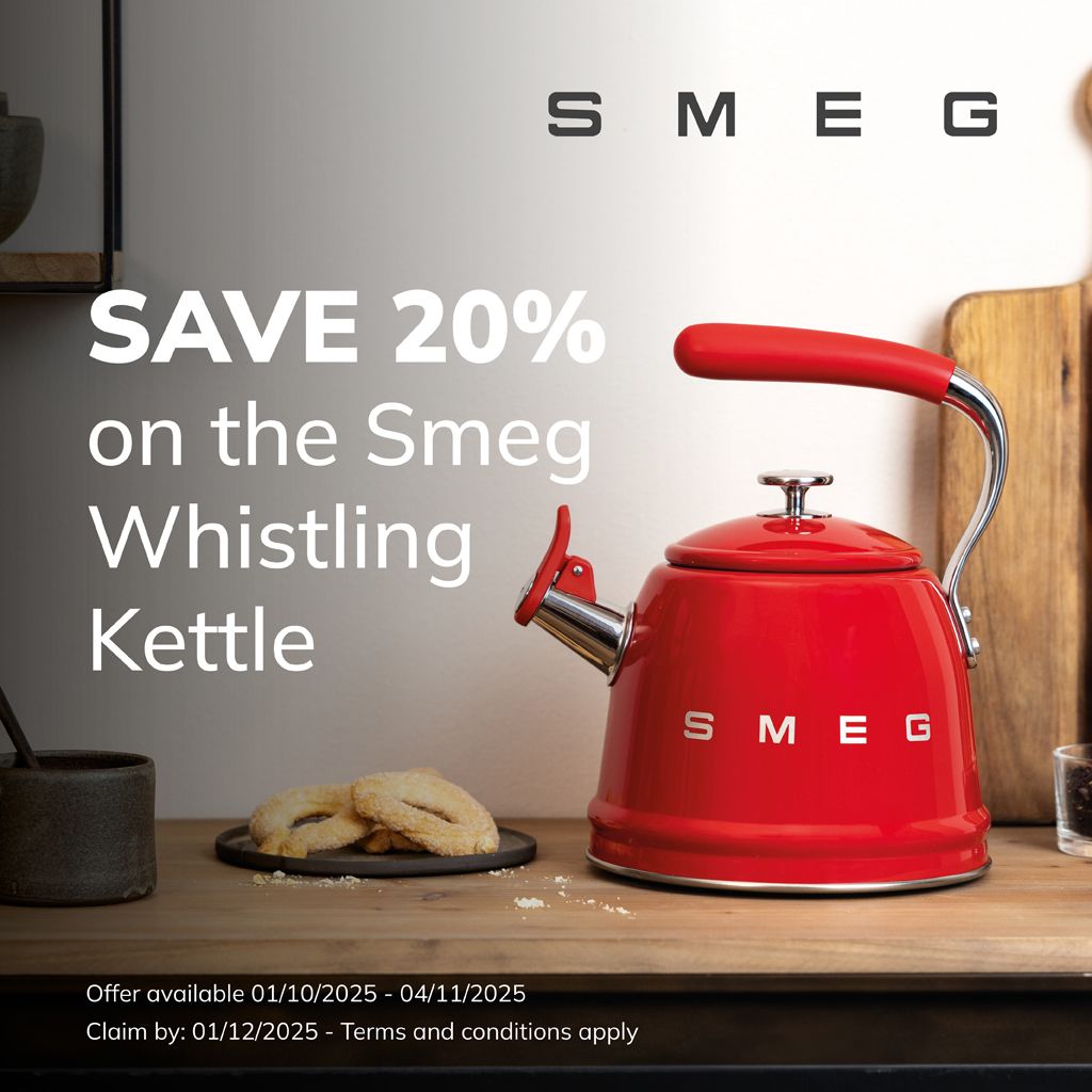 SMEG WHISTLING KETTLE WITH SAVE 20%
