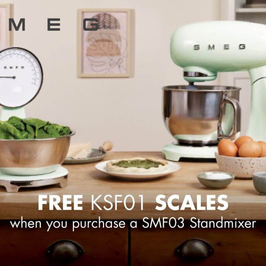 CLAIM FREE KSF01 SCALE WHEN YOU PURCHASE A SMF03 STANDMIXER