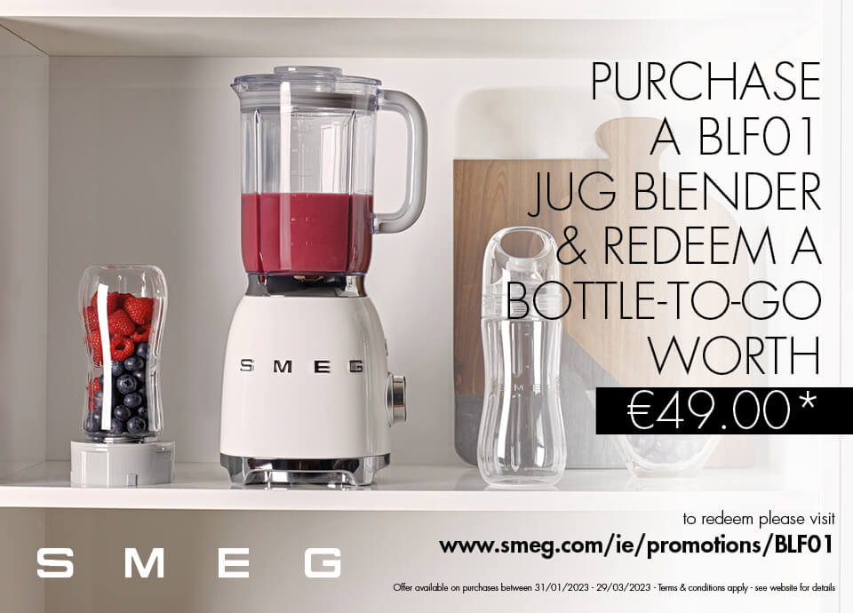 Smeg jug blender promotion with bottle to go free