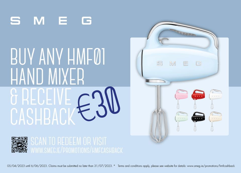 Smeg Hand Mixer promotion with cashback
