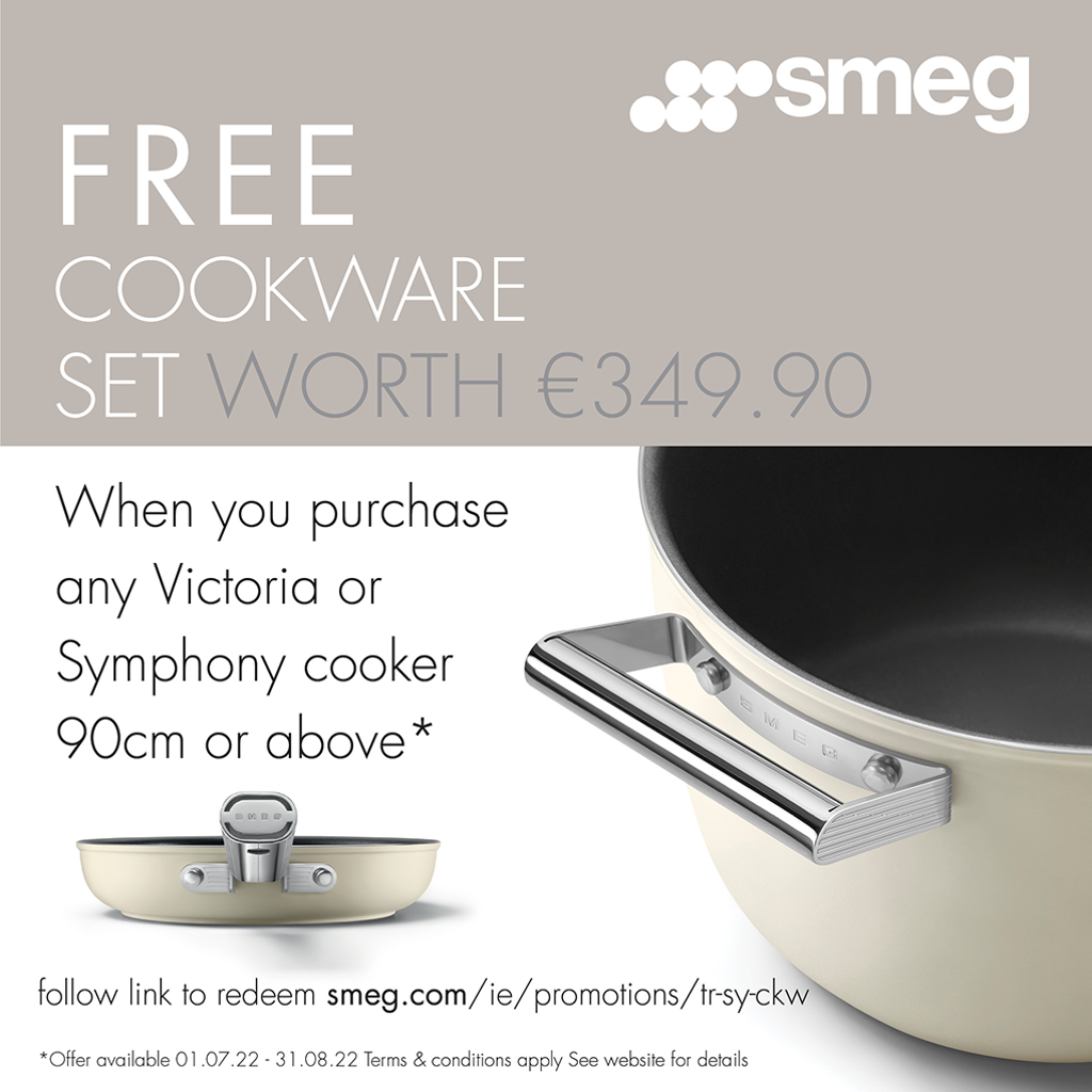 Smeg range cooker promotion with free cookware
