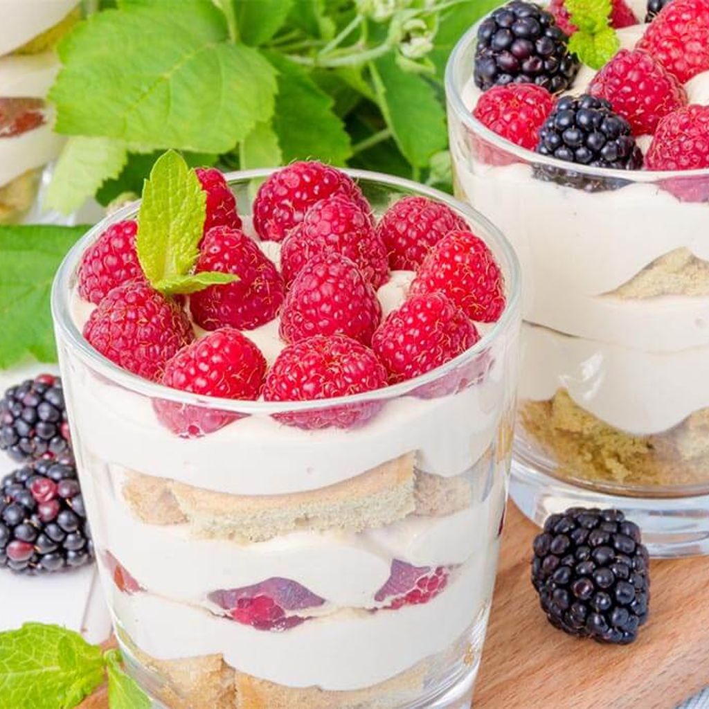 Tiramisú de frutos rojos