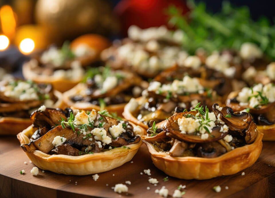 Caramelised Mushroom Tartlets