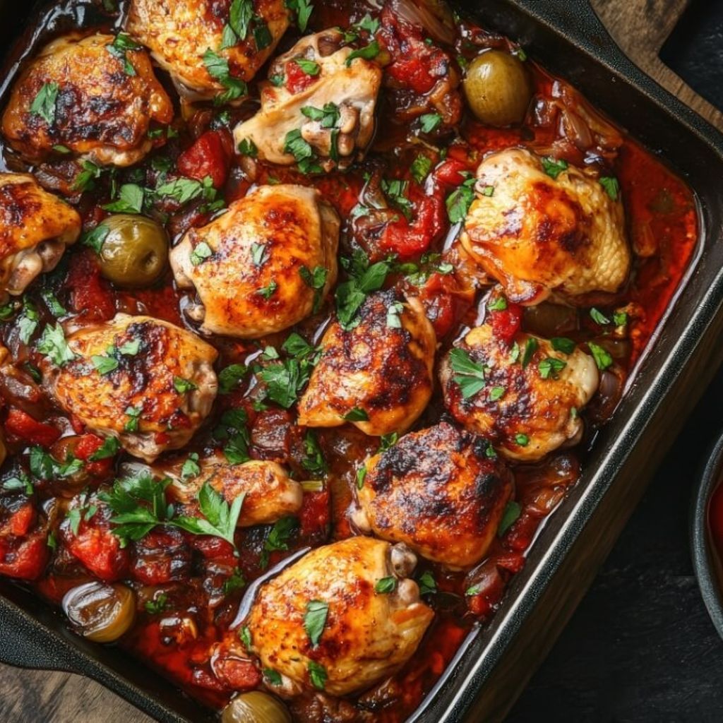 Puttanesca Chicken Traybake