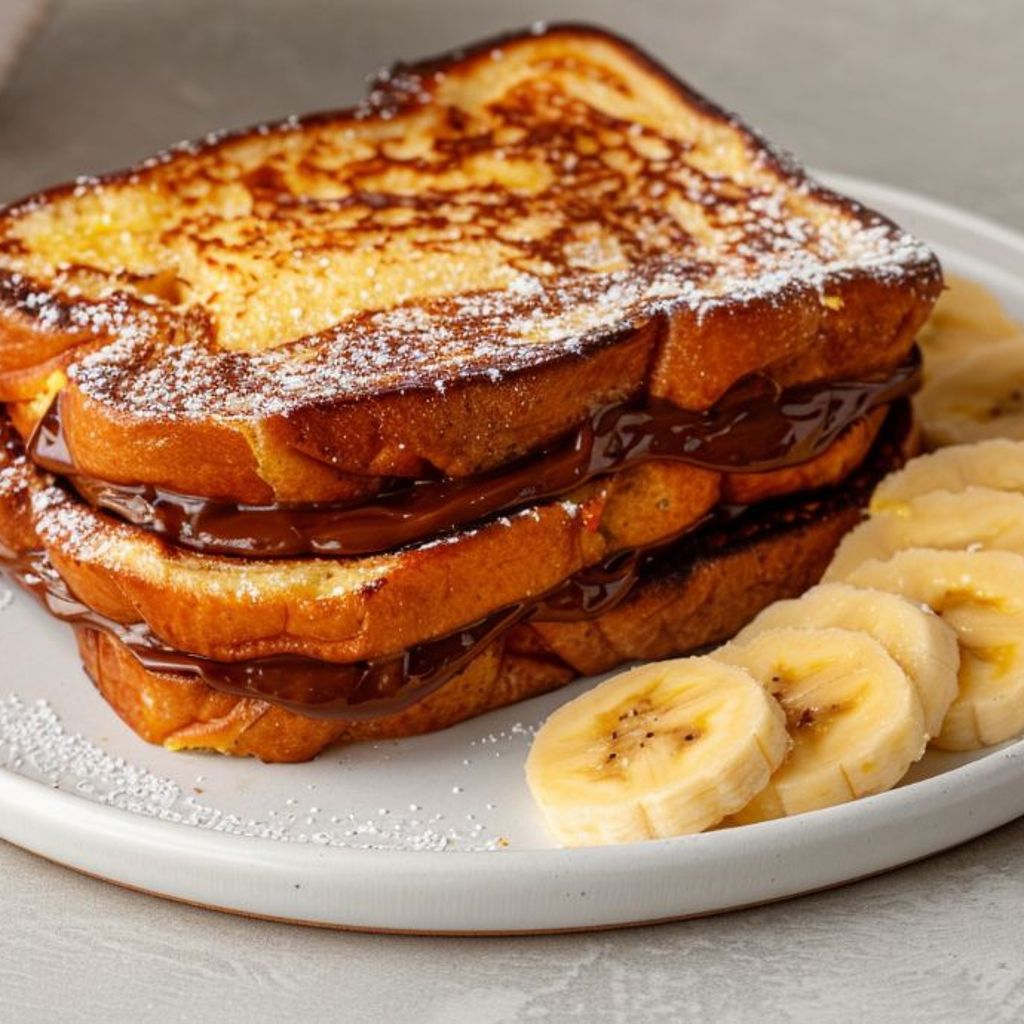 Nutella Stuffed French Toast