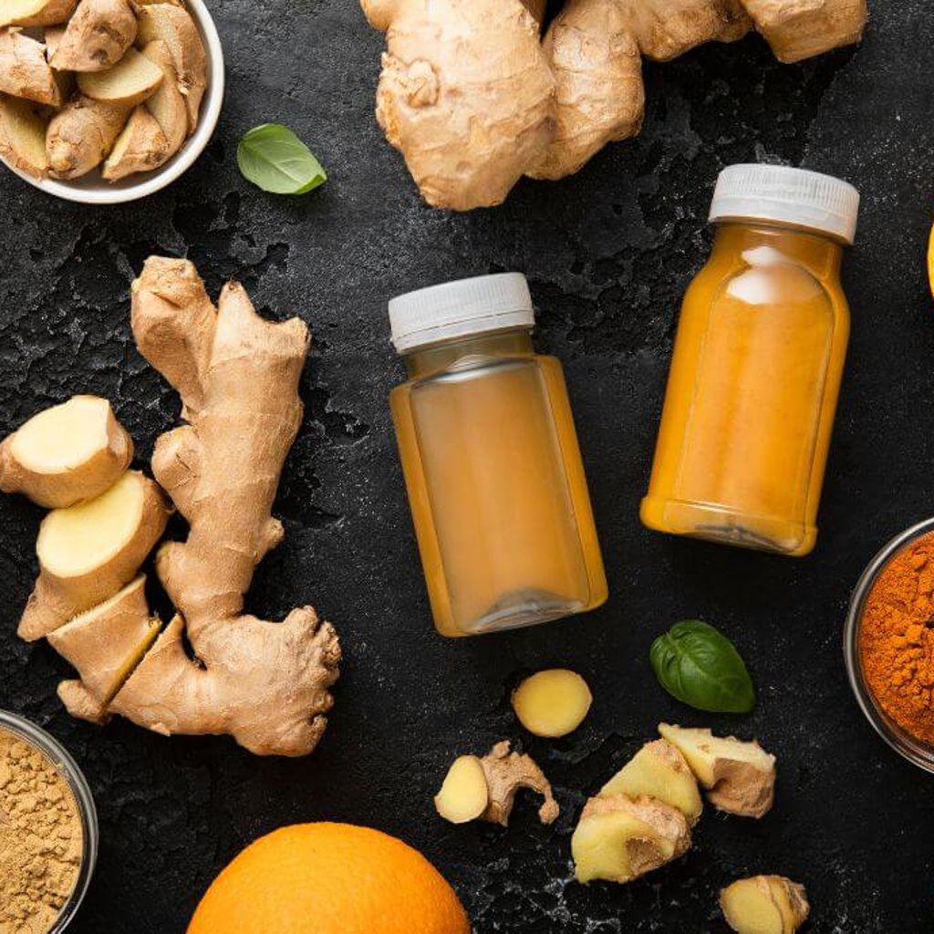 Ginger, Lemon and Turmeric Shot