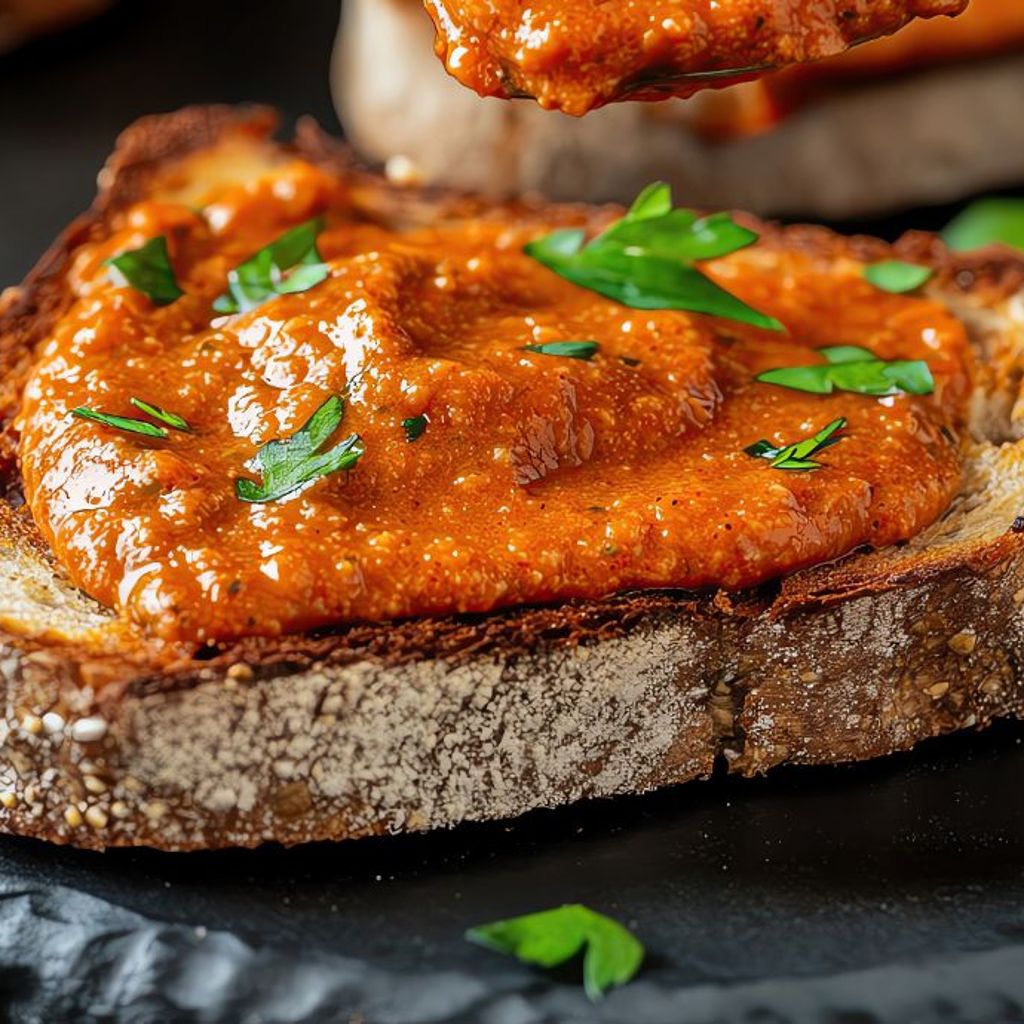 Hot Honey Romesco-Style Toast