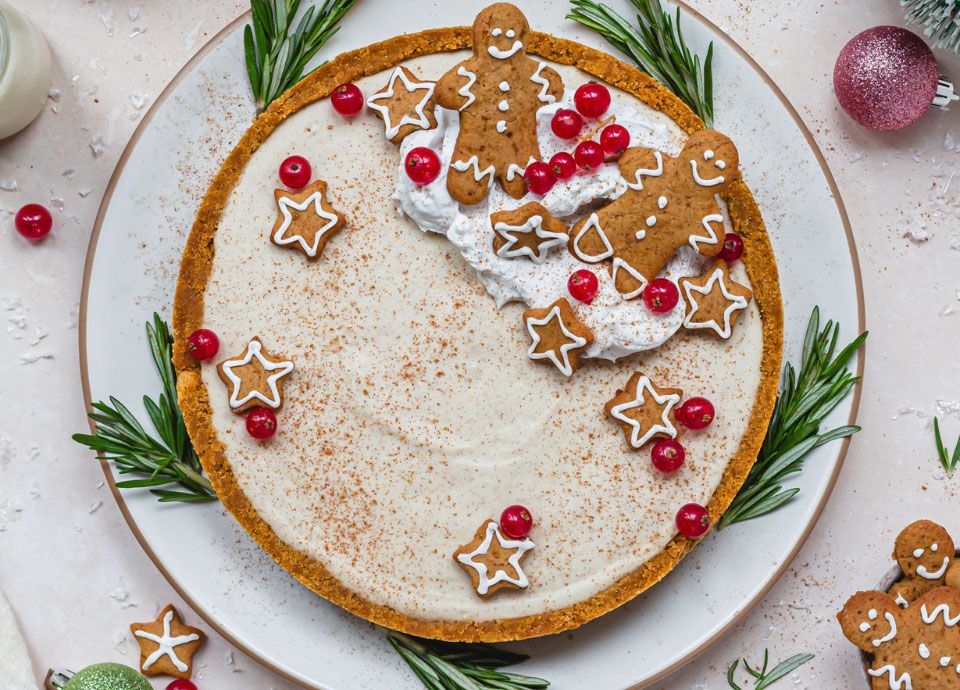 No Bake Gingerbread Cheesecake