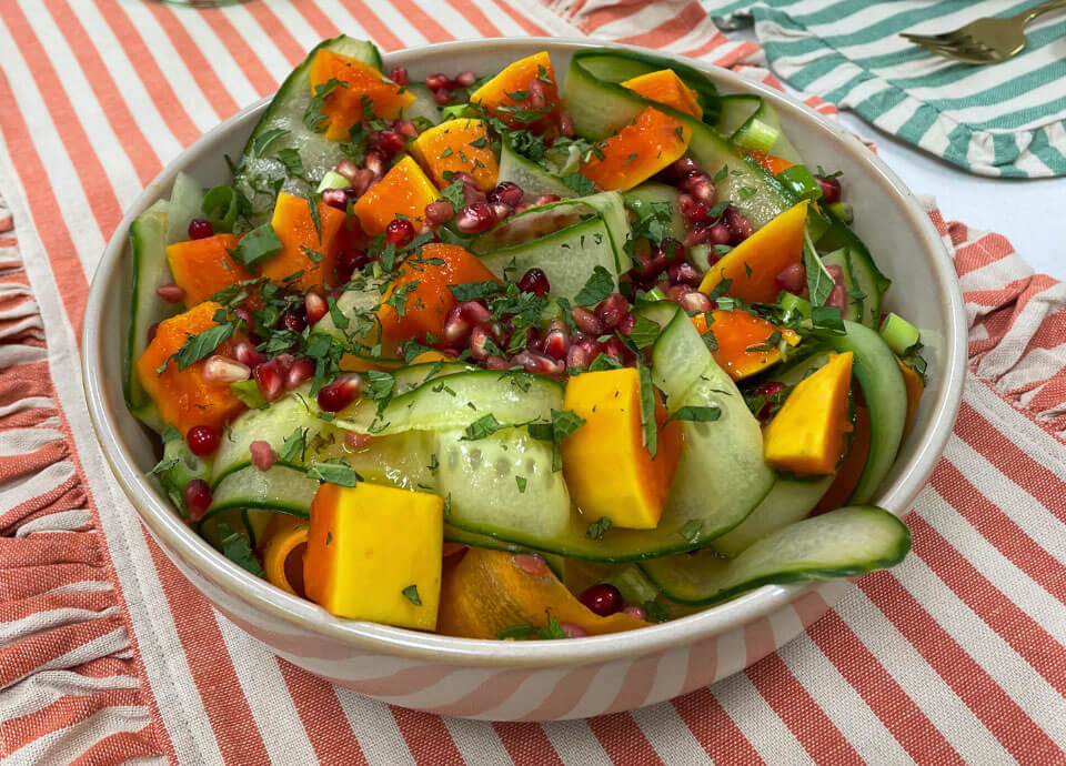 Papaya Salad with a balsamic