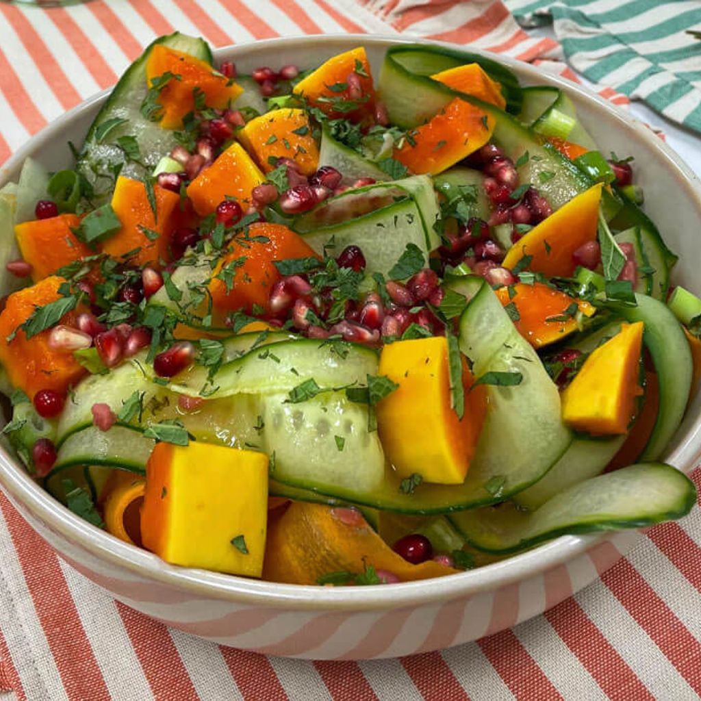 Papaya Salad with a balsamic