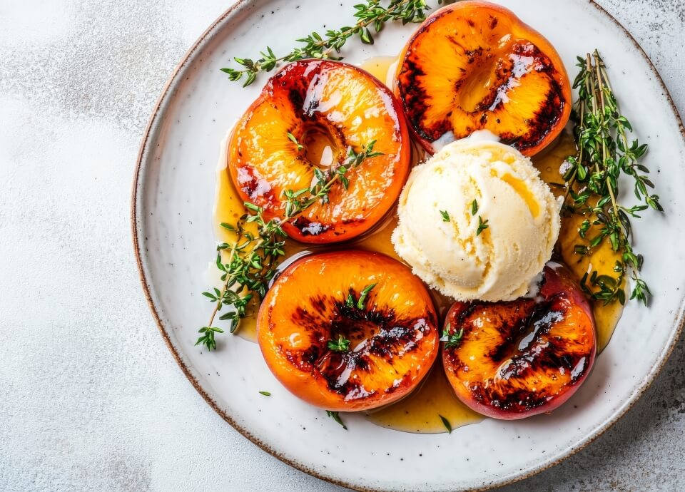 Oven-Roasted Amaretto Peaches